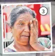  ?? Pictures: ELIKI NUKUTABU ?? 3. An emotional Saras Devi at the site of the fire
yesterday.
3