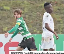  ??  ?? DECISIVO. Daniel Bragança foi o homem do jogo