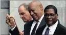  ?? PICTURE: AP ?? ‘AMERICA’S DAD’: Bill Cosby, centre, walks from the Montgomery County Courthouse in Pennsylvan­ia.