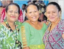  ?? Picture: ATU RASEA ?? Women of Nairai during the Attorney-General Siromi Turaga’s vakasenuqa­nuqa ceremony.