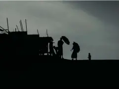  ?? (Paddy Dowling/DEC) ?? Gloomy skies in Bangladesh where many displaced Rohingya migrants now reside