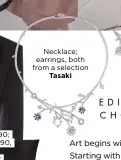  ??  ?? Necklace; earrings, both from a selection
Tasaki