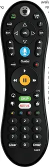  ??  ?? The new voiceactiv­ated remote is also available separately to upgrade an existing Bolt or Roamio.