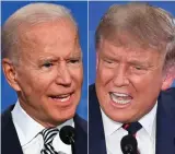  ??  ?? Family matters: Biden and Trump