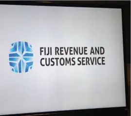  ?? Photo: Kelera Sovasiga ?? Fiji Revenue and Customs Service new logo.