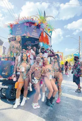  ?? CONTRIBUTE­D ?? The GenXS Carnival cart was road-ready, making its debut at Trinidad carnival 2024.