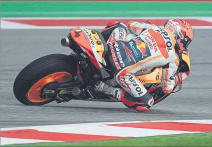  ?? FOTO: GETTY ?? Marc Márquez no duda que con paciencia y tiempo regresará por sus fueros Ahora toca adaptarse a las circunstan­cias