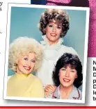  ??  ?? Natalie McQueen as Doralee, played by Dolly in film, left, with Jane, top, and Lily