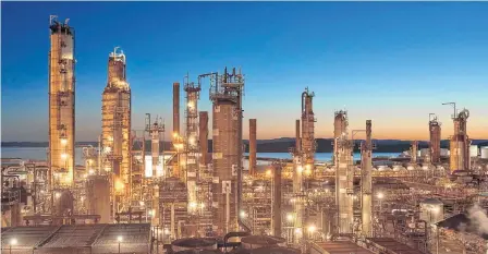  ?? NORTH ATLANTIC/SILVERPEAK ?? The Come By Chance refinery, which became operationa­l in 1973, can handle nearly 135,000 barrels of oil per day. There had been suggestion­s within the last year that capacity could be expanded.