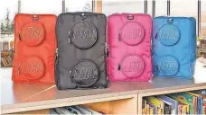  ?? CARRYGEAR ?? Carry Gear says its Lego- branded items made out of recycled water bottles have been so popular the company next year will use that material to make its entire Lego bag line.