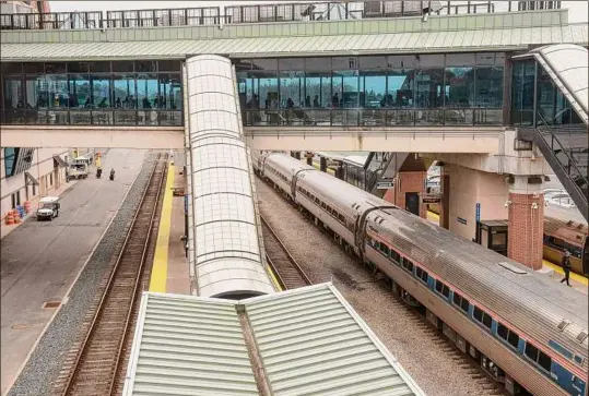  ?? Lori Van Buren / Times Union archive ?? Since July 1, passengers on Amtrak’s Maple Leaf line (trains 63 and 64) can no longer reserve spots for bicycles.