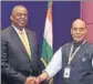  ?? ANI ?? Defence minister Rajnath Singh with the US Secretary of Defense Lloyd James Austin.