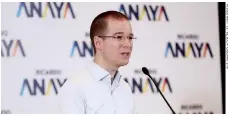  ??  ?? Ricardo Anaya Cortés dijo que buscará una relación de respeto con EU.