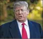  ??  ?? President Donald Trump said Monday his administra­tion would not immediatel­y pursue a proposal to raise the age limit for buying an assault rifle to 21.