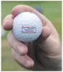  ??  ?? Every player received a compliment­ary Oban Times golf ball.