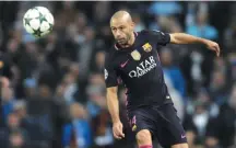  ?? RUI VIEIRA/AP–1/11/2016 ?? De pênalti. Mascherano fez apenas um gol em 334 partidas