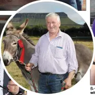  ??  ?? (L-R), Cillian Long, Ava Gillen, Eimear Long and Méabh Gillen,(Inset left)Martin Jordan from Easkey with Best Donkey at the North Sligo Show last Saturday.