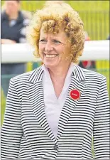  ??  ?? Lucinda Russell hopes to be all smiles again today after the big race at Ayr