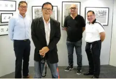  ??  ?? Arnel Villegas with Ateneo classmates Dr. Jack Estuart, Bdul Arana, Jeffrey Catotal