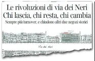  ??  ?? Il racconto di come stava cambiando sette anni fa via dei Neri pubblicato sul Corriere Fiorentino