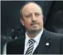  ??  ?? POWER GAME Benitez is now in charge of signings