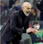  ?? (Ansa) ?? Entusiasmo Stefano Pioli, 56 anni