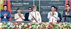  ??  ?? Narendra Modi visited the northeast Indian state of Arunachal Pradesh state, drawing condemnati­on from Beijing, which claims part of the territory