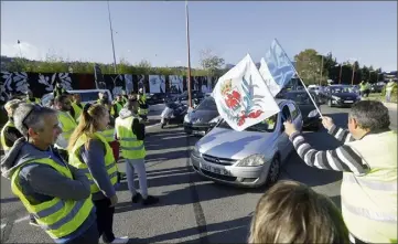  ??  ?? Le rond-point des Vignes, boulevard du Mercantour, a été le principal site des «gilets jaunes» niçois.(Photo