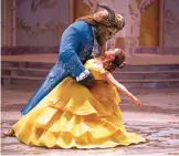  ??  ?? This image released by Disney shows Dan Stevens as The Beast, left, and Emma Watson as Belle in a liveaction adaptation of the animated classic "Beauty and the Beast." — AP