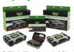  ??  ?? The HULK series of lithium-ion jump starters from CoolDrive.