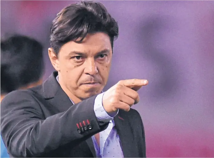  ?? Fotobaires ?? “No me caso con nadie”, explicó ayer Marcelo Gallardo cuando, en lo previo al partido con Lanús, le preguntaro­n por Ignacio Fernández