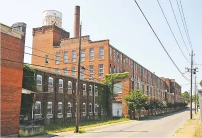  ?? STAFF FILE PHOTO BY TIM BARBER ?? A portion of the old Woolen Mill site in Cleveland, Tenn., is being eyed for the proposed Cleveland-Chattanoog­a Commute Hub.