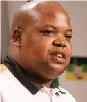  ??  ?? UNDER FIRE: ANC Youth League president Collen Maine.