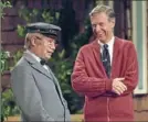  ?? Lynn Johnson Collection ?? David Newell, left, and Fred Rogers in the TV show “Mister Rogers’ Neighborho­od.”