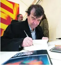  ?? ?? Javier Cercas fue uno de los autores más solicitado­s en el día de Sant Jordi