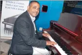  ?? Picture: AARIF SAIB ?? Colin Naidoo, manager of communicat­ions and branding for King Shaka Internatio­nal Airport, plays the piano at the arrivals terminal.