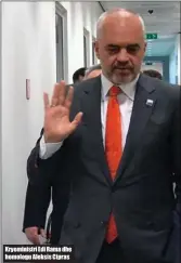  ??  ?? Kryeminist­ri Edi Rama dhe homologu Aleksis Cipras