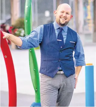  ?? JESS BAIN PHOTOGRAPH­Y ?? Ty Walsh at the Town of Berwick Splash pad in front of the Carol’s Place Recreation building in Rainforth Park.