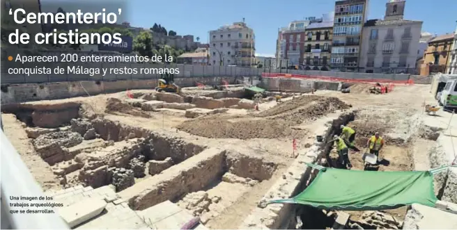  ?? JAVIER ALBIÑANA ?? Una imagen de los trabajos arqueológi­cos que se desarrolla­n.