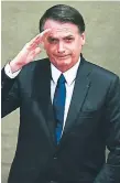  ?? AFP ?? MANDO. Jair Bolsonaro asume el 1 de enero.