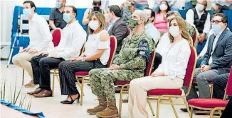  ?? /CORTESÍA GOBIERNO DE TAMPICO ?? A este evento asistió el Comandante de la Primera Zona Naval, Vicealmira­nte DEM José Carlos Vera Vidal, entre otras personalid­ades