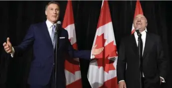  ?? NATHAN DENETTE/THE CANADIAN PRESS FILE PHOTO ?? Kevin O’Leary said discussion­s with Maxime Bernier included giving him a role akin to deputy prime minister.