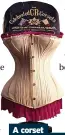  ?? ?? A corset for shop display ©National Trust Images /Andreas von Einsiedel