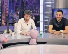  ??  ?? SHOW. Keylor Navas se mostró muy cómodo en ‘El Hormiguero’.