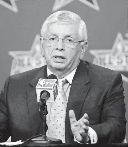  ?? BRETT DAVIS/USA TODAY SPORTS ?? “David Stern is the No. 1 force, the No. 1 reason why this league is where it is today,” Heat president Pat Riley once told USA TODAY about David Stern (pictured).