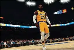  ??  ?? LeBron James est l’une des nombreuses stars présentes dans le jeu.