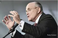  ??  ?? Rudy Giuliani