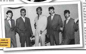  ??  ?? TOUGH START: Ringo, above, was a sickly child; right, when he drummed with Rory Storm and the Hurricanes