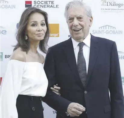  ?? Foto: dpa ?? Mario Vargas Llosa und seine Lebensgefä­hrtin Isabel Preysler.