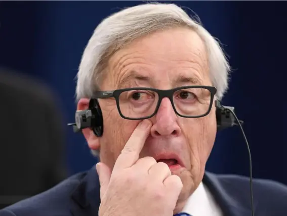 ?? (AFP/Getty) ?? The European Commission leader was criticised for congratula­ting the President on his win amid ongoing discussion­s of tougher sanctions against Russia
